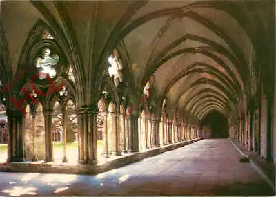 Picture Postcard>>Salisbury Cathedral The Cloisters Walk [J Arthur Dixon] • £2.29